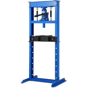 Garvee Hydraulic Press 12 Ton, H-Frame Garage Floor Hydraulic Press with 2 Press Plates, Heavy Duty Adjustable Hydraulic Press Machine for Auto Repair, Overload Protection & Rust Resistant, Blue in Kuwait