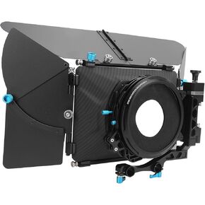 Matte Box, Swing Away Sunshade Adjustable Angle Reduction 3pcs Sunshade Plate for Camera for Recording Video