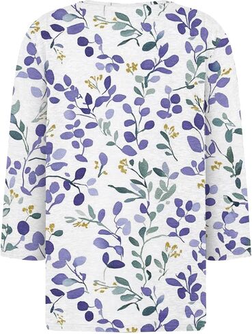 3/4 Length Sleeve Womens Tops Cute Mom Shirt Travel Outfits for Women Spring Work Clothes 2025 Loose Fitting in Kuwait