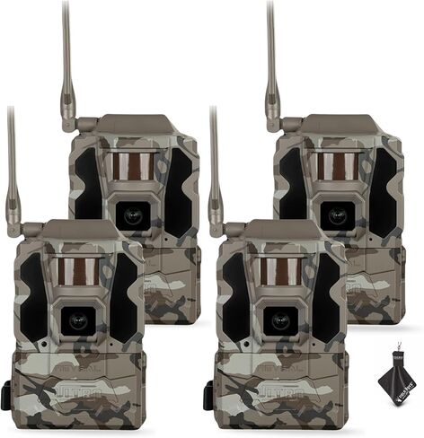 TACTACAM Reveal Ultra Cellular Trail Camera – 4K Photo, 1080P Video, Live Streaming, GPS, Low-Glow/No-Glow Flash, LTE + Cleaning Cloth | 2PK in Saudi Arabia