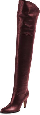 miss left Women Fashion High Heel Over The Knee Boots Almond Toe Stretchy Pull on Winter Warm Party Long Boots Size 4-16 US in Saudi Arabia