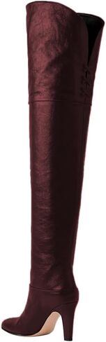 miss left Women Fashion High Heel Over The Knee Boots Almond Toe Stretchy Pull on Winter Warm Party Long Boots Size 4-16 US in Saudi Arabia