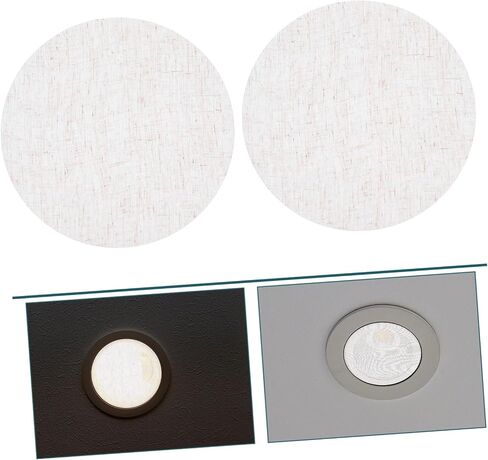 STOBOK 2pcs Safety Downlight Diffuser Lampshade Soft Light Ceiling Cover for Nursery Heat Resistant Design Glare Reduction Elegant Aesthetic for Rooms in Saudi Arabia