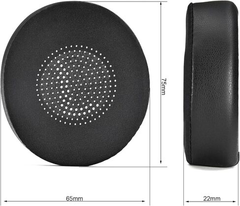 Elite 45h Evolve2 65 Earpads,JOYSOG Replacement Ear Pads Ear Cushions Foam Covers for Jabra Evolve 2 65 MS/UC Elite 45h Headphone (Black) in Saudi Arabia