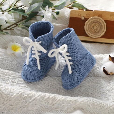 Hadetoto Baby Cowboy Cowgirl Boots Newborn Western Crochet Wester in Kuwait