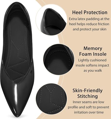 Flats for Women Ballets Shoes: Dressy Comfortable 2025 Leather Flat for Wedding - Ladies Dress Work Walking Shoe in Saudi Arabia