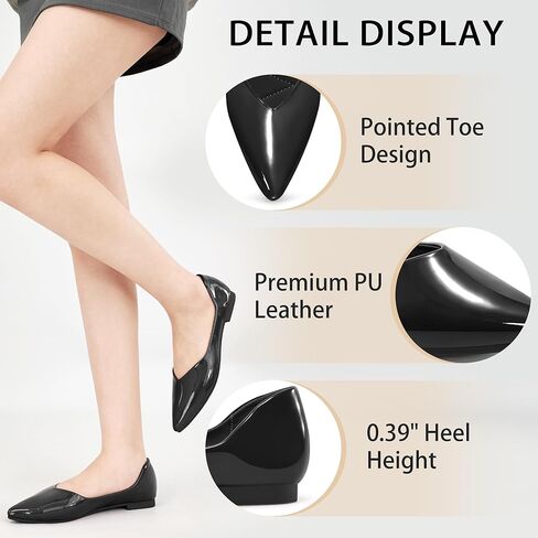 Flats for Women Ballets Shoes: Dressy Comfortable 2025 Leather Flat for Wedding - Ladies Dress Work Walking Shoe in Saudi Arabia
