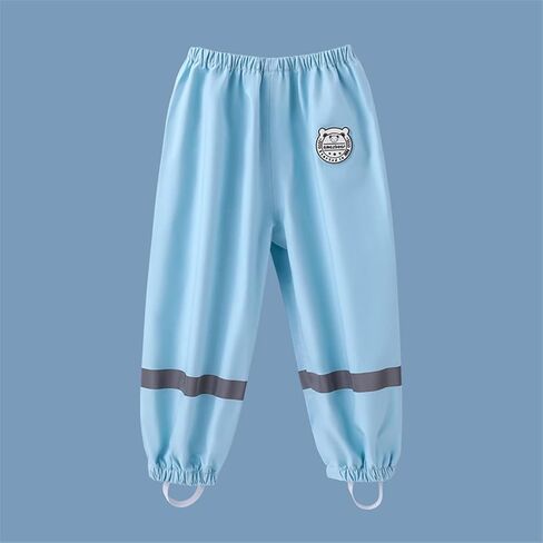 Kids Waterproof Rain Pants Mud Dirty Proof Windbreak Lightweight Raincoat Toddler Boys Girls Cool Insulated Overalls in Saudi Arabia