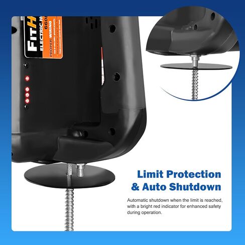 1100LBS Electric Hoist Winch 2-in-1 | 110V 1500W Portable Manual & Remote Control Lifting Power | 16ft/min Vertical & Horizontal Lift | Overload Protection | Perfect for Towing and Lifting in Kuwait