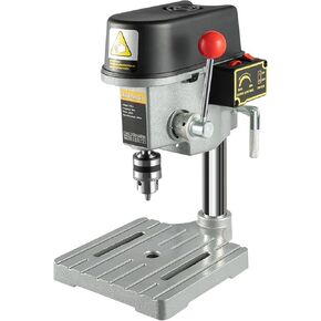 340W Mini Table Electric Drill Press, DNYSYSJ 3-Speed Bench Drill Press 10mm Chuck Wood Metal Speed Adjustable Drilling Machine Power Tools Used for Wooden Furniture 1mm-10mm 110V USA STOCK