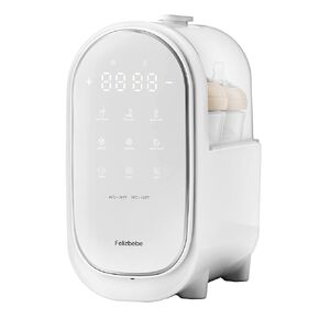 Baby Bottle Warmer, 11-in-1 Milk Warmer for Breastmilk & Formula with Night Light, Detachable Body for Easy Cleaning & Accurate Temperature Control, Timer, Double Bottles Warmer