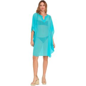 Women's Beach Kaftan Cover-Up – Lightweight Resort Wear Tunic for Swimwear & Vacation | Free Size | V-Neck