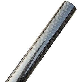 1 Roll Length 1000mm 3K Plain Glossy Surface Wrapped Carbon Fiber Tube, for Landing Gear Carbons Fibers Pipe (Size : 25x20x1000mm)