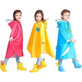 Kids Raincoat Boys Girls Toddler Rain Poncho Water-proof Rain Jacket Children Cartoo𝓷 Rainwear