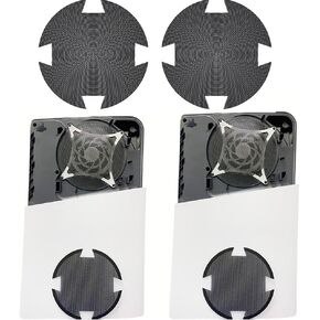 Dust Filter for PS5 Pro/PS5 Slim Dust Prevention Dust Cover Fan Cover PlayStation 5 Pro Optical Drive Version/Digital Version Game Console Accessory (2 Pack)