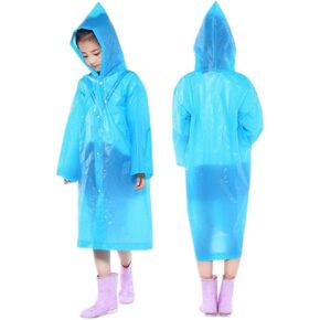 KAGAYD Boys’ Raincoat Water-Proof Rain Jacket Solid Hooded Slicker Raincoat for Infants Toddlers Boys