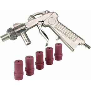 Blast Media Gun & (5) 4mm boorsles for 25 60 90 Sandblast Cabinet