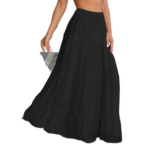 Women Swimsuit Cover Up Summer Beach Solid Hem Cover Up Skirt