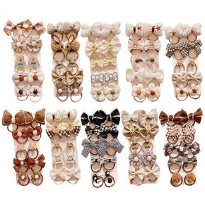 40 Pcs Cute Hair Ties For Girls,Cartoon Elastic Hair Ties,Baby Hair Accessories with Bows for Baby Toddlers Little Girls,Random Color