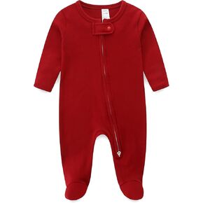 Baby Footie Double Zipper Infant Cotton Clothes Sleeper Baby Pajamas Sleepwear