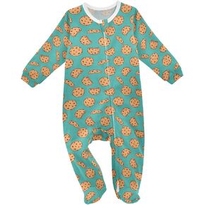 Pfrewn Baby One-Piece Footies Newborn Rompers Cotton Footed Sleep Play for Boys Girls 3M