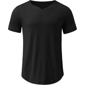 Maiyifu-GJ Men Short Sleeve v Neck Henley Tirts Solid Slim Fit Fit Mitted Gym Tye Tee Thertic Athletic Sport T-Shirt