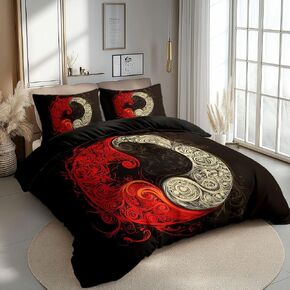 3PCS Cartoon Style Stars, Clouds, and Saturn Duvet Cover California King Bedding Sets, Black Soft Microfiber Quilt Cover, 2 Pillow Cases for Boys Girls Toddler Kids Bedding