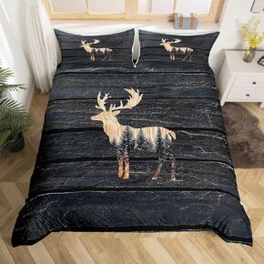 jejeloiu Bear Bedding Set Toddler Size Kids Woodland Bear Comforter Cover for Boys Girls Teens Forest Nature Wildlife Duvet Cover Pea Green White Breathable Soft Lightweight Microfiber，No Comforter