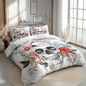 3PCS Military Raptor Fighter Jet Duvet Cover California King Bedding Sets, Grayish Blue Soft Microfiber Quilt Cover, 2 Pillow Cases for Boys Girls Toddler Kids Bedding