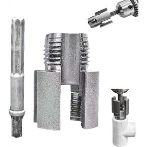 Pipe Thread Cutting Tool, 2025 New Integrated Internal & External Pipe Threading Tool, PVC Pipe Threader Kit with Rethreading Function, Tool for 1/2" (DN15) 3/4" (DN20) Pipe Sizes (1/2" (Dn15))