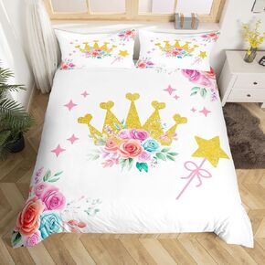 jejeloiu Purple Castle Duvet Cover Toddler Size Kids Dreamy Castle Comforter Cover for Boys Girls Teens Princess Decor Bedding Set Breathable Magic Bedroom Decor Bedclothes