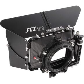 JTZ DP30 Cine Carbon Fiber 4x4 Swing Away Matte Box 15mm/19mm for Sony ARRI RED Canon BMD Nikon A9 A7III A6500 D850 D750 GH5S GH5 GH4