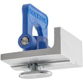 Rockler Inline Track Stop for T Track System – Durable Aluminum T Tracks Woodworking Stop features Low-Profile Knobs - T-Track Stop Measure 1-1/2'' x 1-1/2'' - T Track Accessories