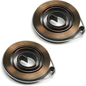 Jutagoss Drill Press Return Spring, Quill Spring Feed Return Coil Spring Assembly 60.63"x0.39"x0.04"2PCS