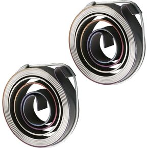 Bettomshin 2Pcs Drill Press Spring Drill Press Quill Feed Return Coil Spring Assembly Spring Steel Chemical Blackening Finish 0.8x10x1540mm