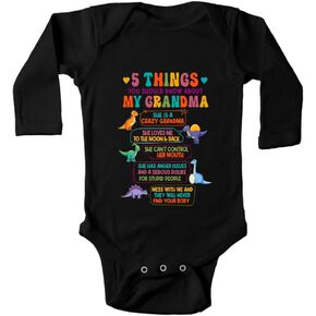 5 Things You Shuold About My Grandma Toddler Rompers Baby Boy Girl Bodysuit Long Sleeve
