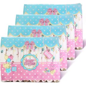 Littleforbig Adult Printed Diaper 40 Pieces (4 Packs) - Baby Cuties (Medium 28"-38")