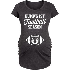 Bumps First Football Season - Maternity Scoop Neck T-Shirt