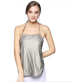 AMNOOL EMF Anti-Radiation Clothes, Silver Fiber Cotton Material Women Maternity Clothes for Anti Rf Emf Protection Vest,Silver