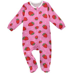 Dussdil Baby One-Piece Footies Newborn Rompers Pajamas Cotton Footed Pjs for Sleep Play Boys Girls