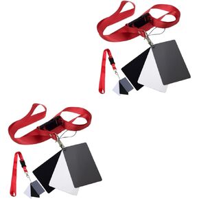 Angoily 6pcs Black for Photography with Neck Lanyard Strap Scratch-Resistant Accurate Exposure for Digital