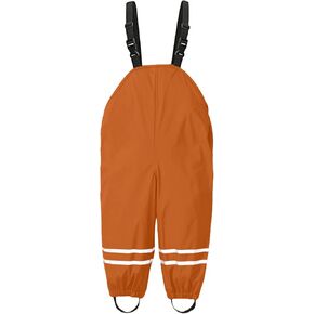 ToddlBy Kids Toddler Waterproof Suspender Rain Pant Boys Girls Muddy Play Rain Trousers Overalls Dirty Proof