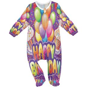 Dussdil Baby One-Piece Footies Newborn Rompers Pajamas Cotton Footed Pjs for Sleep Play Boys Girls