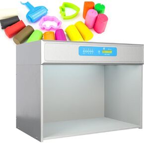 Toys Color Assessment Cabinet, Textile Color Calibration Tool, with 6 Light Sources, 6 Color Color Matching Box