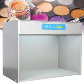 6 Color Assessment Cabinet Box, 6 Light Sources Color Matching Cabinet, with Buttons and Displays,for Paint, Clothes, Cosmetics, Toys