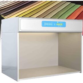 Light Box Textile Printing Color Matching Cabinet, Six Light Sources for Lab Color Matching Light Box, Color Assessment Cabinet Led Color Light Boxes : D65 Tl84 Uv F Cwf U30