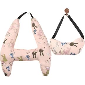 H - Shape Kids Car Sleeping Head Support: Kids & Adults Travel Pillow for Car Seats, Ideal for Head, Arm & Neck Support During Car Travel (Unicorn)
