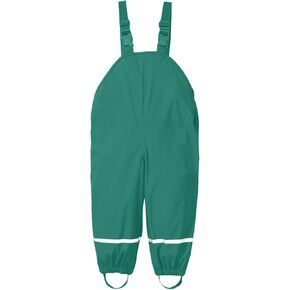 ToddlBy Toddler Kids Boys Girls Waterproof Suspender Rain Pants Rain Trousers Dirty Proof Rain (Green, 6-8 Years) q268