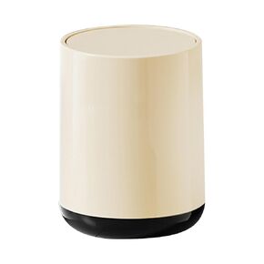 Trash Can Garbage Bin Household Bathroom Paper Bin Study Wastebasket Dustbin for Nursery Hotel Indoor Outdoor Shop Cabinet, Without Lid