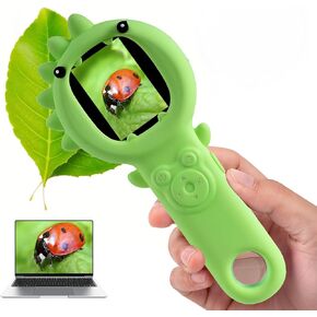 Kids Microscope–500X Digital Pocket Handheld Microscope with Dual Cameras, Autofocus & 32GB Card STEM Educational Toy & Christmas Birthday Gift for Boys & Girls Ages 3 4 5 6 7 8 9 10